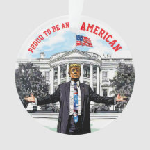 Presidential Proud American Acrylic Ornament