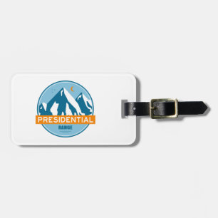 Presidential Range New Hampshire Stars Moon Luggage Tag