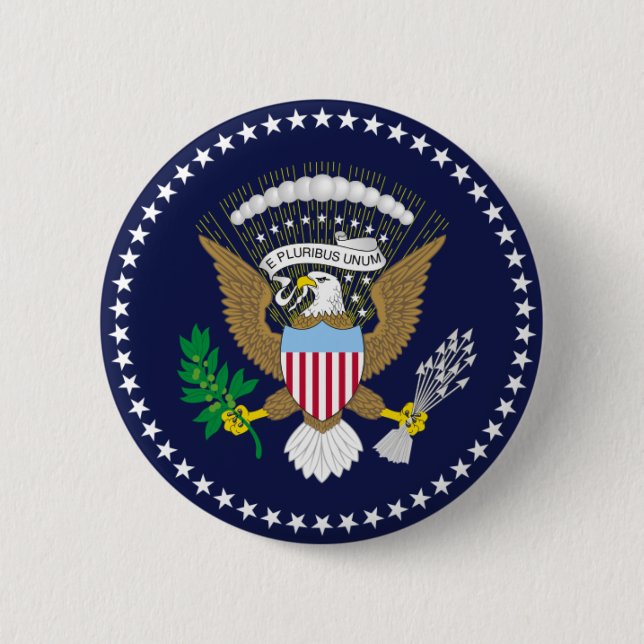 Presidential Seal 2 Inch Round Button (Front)