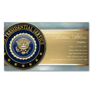 Presidential Service Badge [PSB] Special Edition Magnetic Business Card