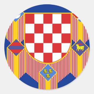 Presidential   the Republic Croatia, Croatia Classic Round Sticker