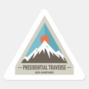 Presidential Traverse New Hampshire Triangle Sticker