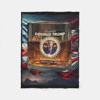 Presidential Tribute Donald Trump Inauguration Gl Fleece Blanket