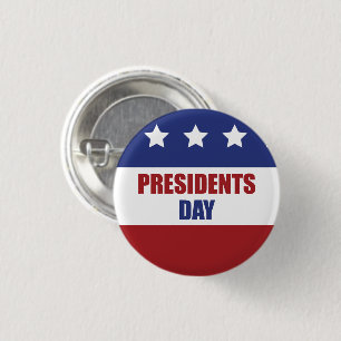 Presidents Day 1 Inch Round Button