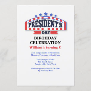 President's Day Party Invitations