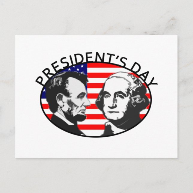 PRESIDENT'S DAY POSTCARD (Front)