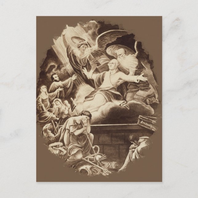 Presidents' day Washington and Lincoln Postcard (Front)