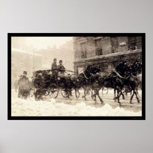 Presidents Roosevelt and Taft Carriage to Capitol Poster