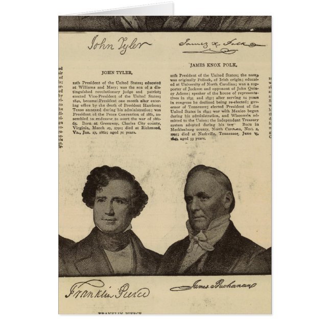 Présidents US, autographes, biographies (Devant)