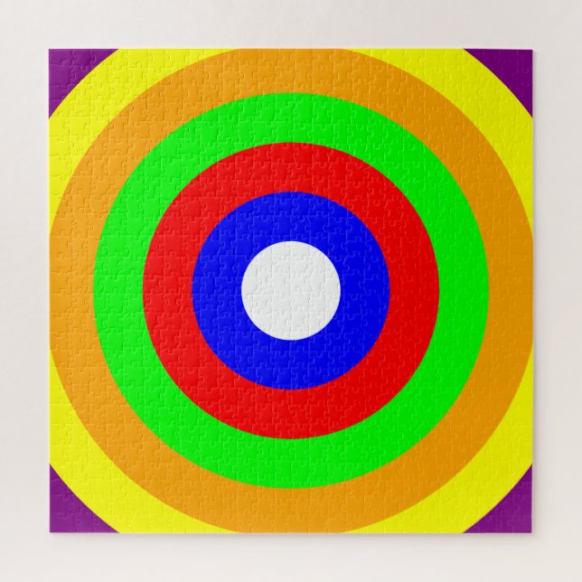 Presque Arc-en-ciel anneaux difficile Puzzle (Vertical)