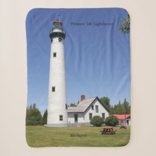Presque Isle Lighthouse sherpa blanket