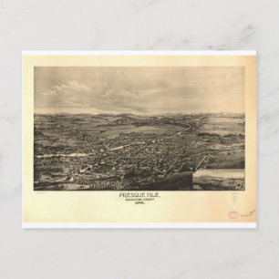 Presque Isle, Maine in 1894 Postcard