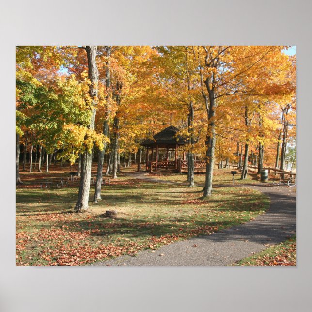 Presque Isle Park on a Fall Day Poster (Front)