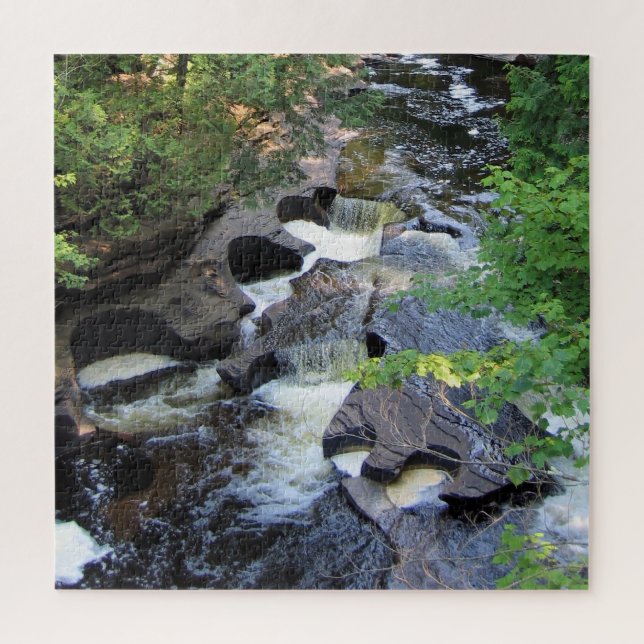 Presque Isle River - Michigan - 20x20 - 676 pc Jigsaw Puzzle (Vertical)