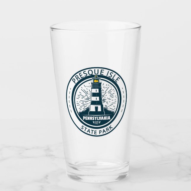 Presque Isle State Park Pennsylvania Badge Glass (Front)