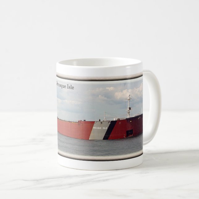 Presque Isle with stripe mug (Front Right)