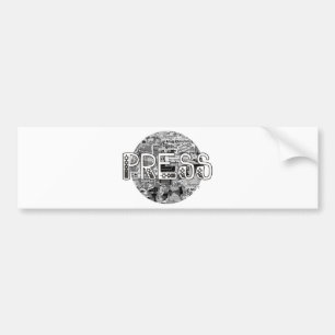 Press Bumper Sticker