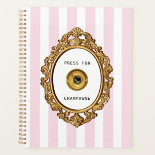 Press for Champagne    Pink Stripes Planner