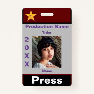 Press Pass-1 Badge