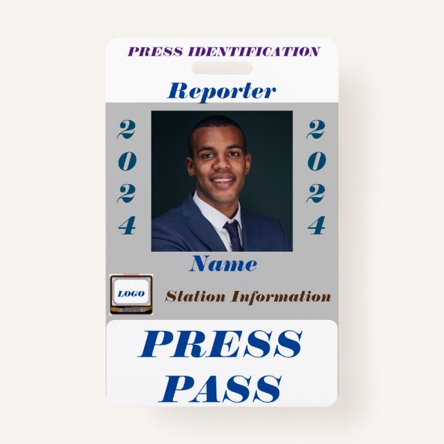 Press Pass Badge (Front)
