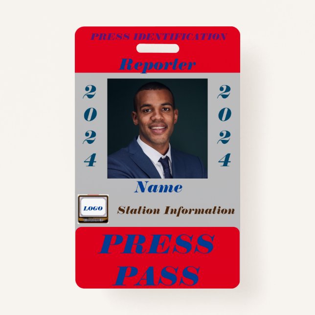 Press Pass Badge (Front)