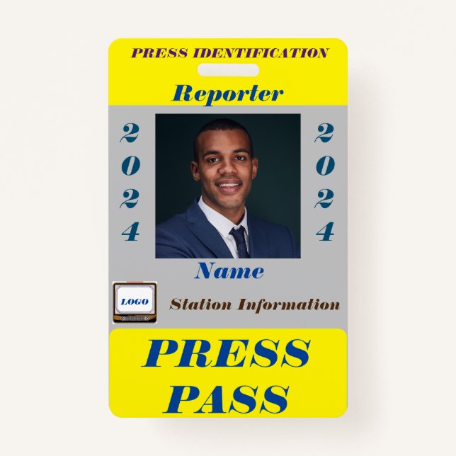 Press Pass Badge (Front)