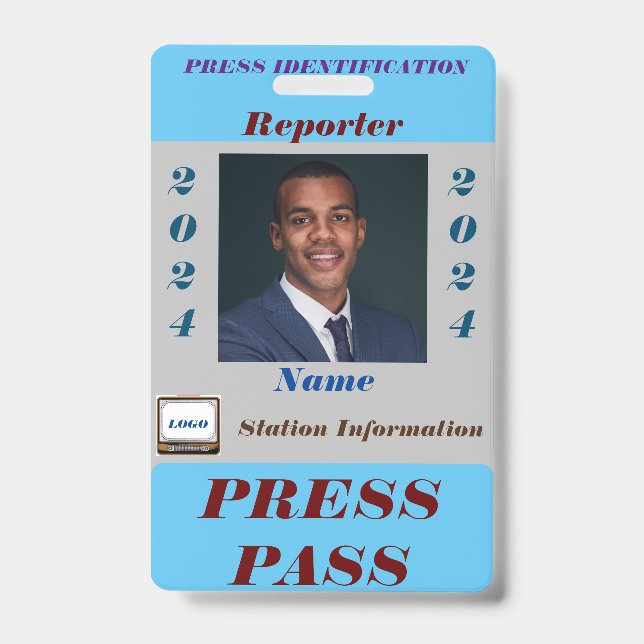 Press Pass Badge (Front)