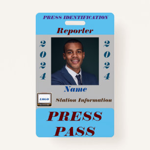 Press Pass Badge