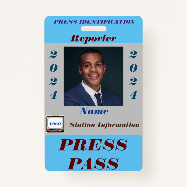 Press Pass Badge (Front)