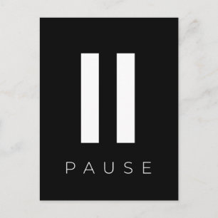 Press Pause Postcard