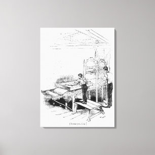 Press-printing Canvas Print