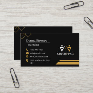 Press Reporter and Newspaper  Business Card