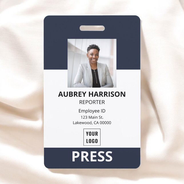 Press Simple Corporate Photo ID Badge (Creator Uploaded)