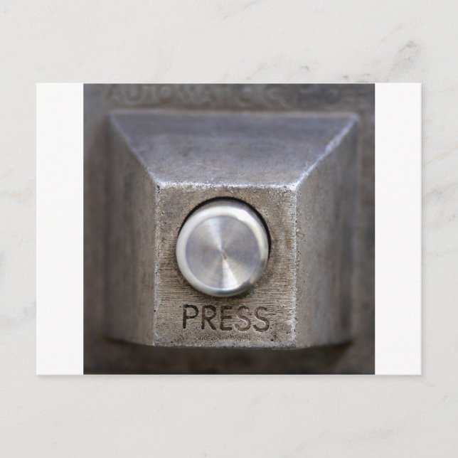 Press the Button Postcard (Front)