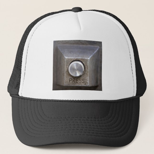 Press the Button Trucker Hat (Front)