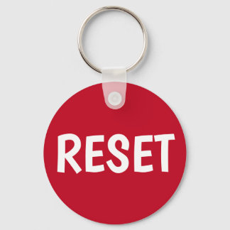 Press the Reset Button Keychain