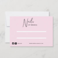 Presse Chic Rose Sur Carte Écran À Ongles