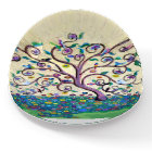 Arbre de vie avec fleurs et oiseaux