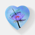 Dragonfly on Water Lily Poids du papier