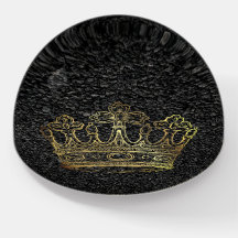 Le Arrière - plan noir à couronne d'or