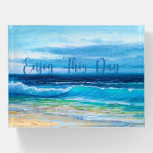 Poids du papier de scène océanique relaxant