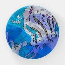 "Sous-marin" Dome Poids de papier dans les couleur