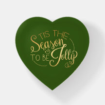 "Tis Season" Gold Script Vert élégant moderne