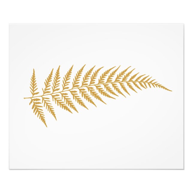Pressed Botanical Fern Leaf - Choose Any Colour Photo Print (Front)