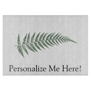 Pressed Botanical Fern Leaf - Mix and Match Colour Cutting Board