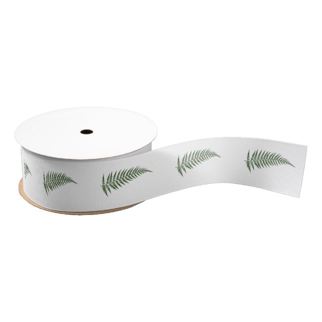 Pressed Botanical Fern Leaf - Mix and Match Colour Grosgrain Ribbon (Spool)