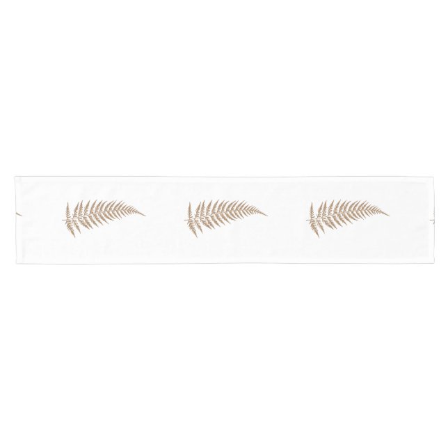 Pressed Botanical Fern Leaf - Mix and Match Colour Short Table Runner (Horizontal)