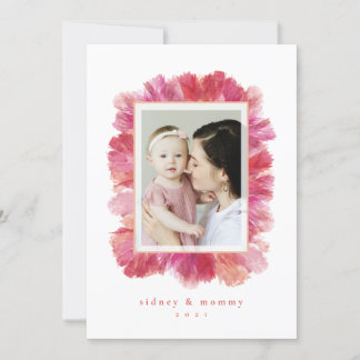 Pressed Floral Frame Flat Mother's Day Card