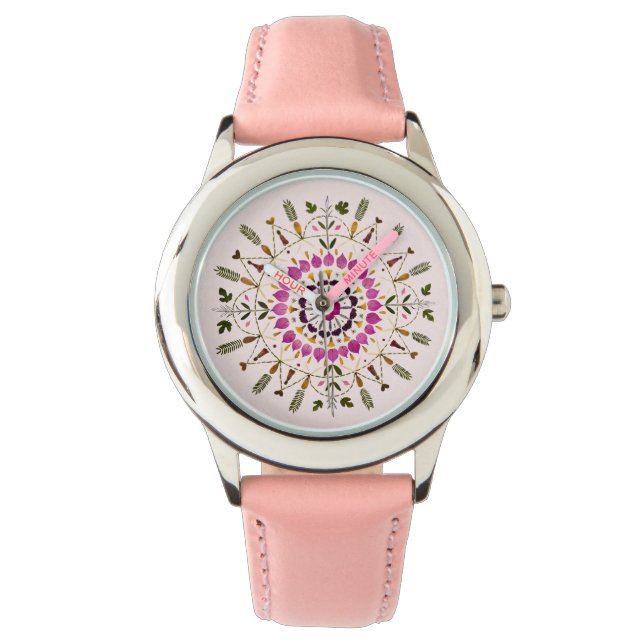 Pressed Flower Art by S. Frigui From the Original Watch (Front)