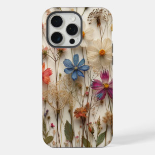 Pressed Flowers Design Clear Floral Phone Case Cov